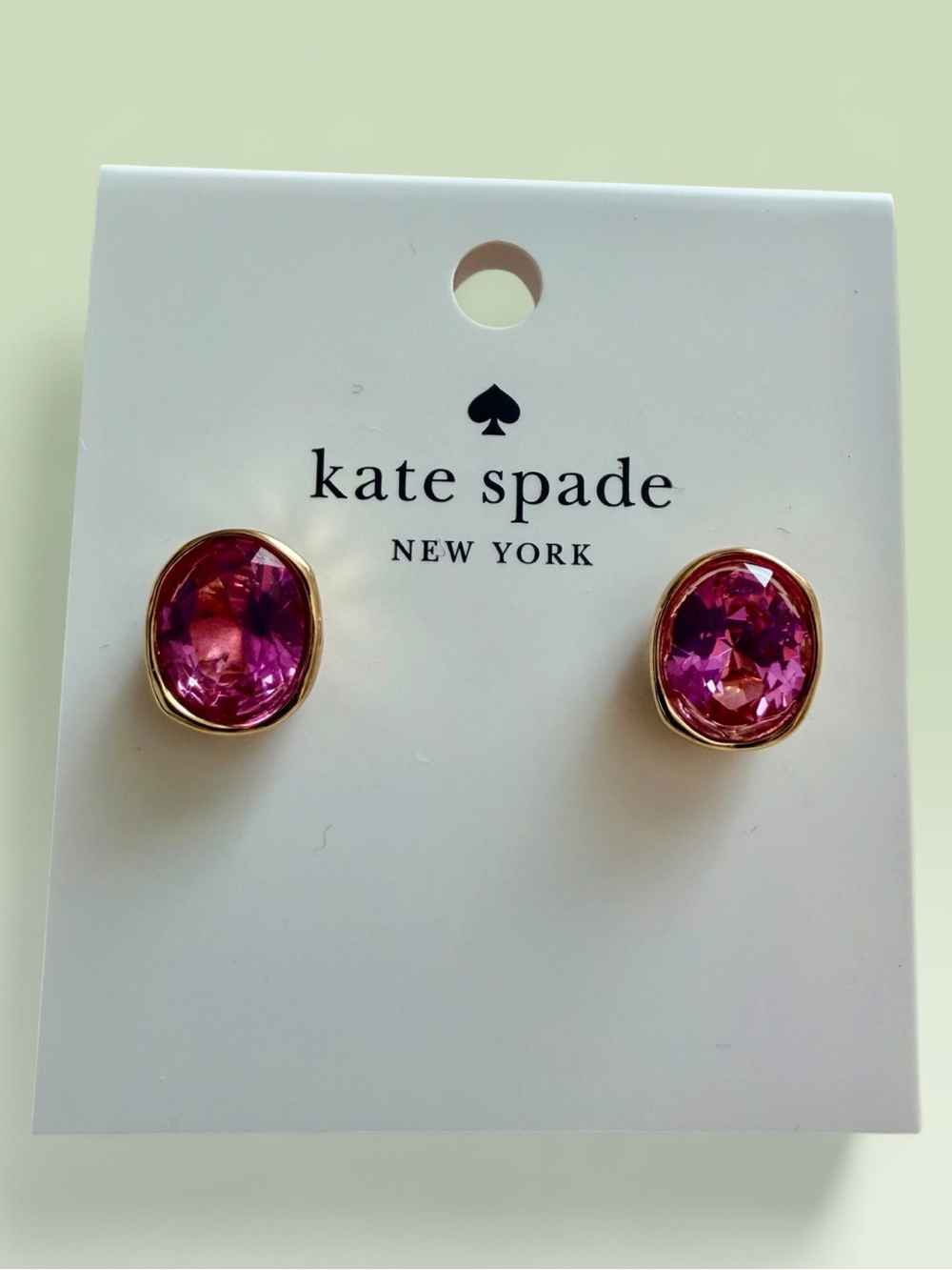 Kate Spade ♠️ Pink Gemstone Stud Earrings